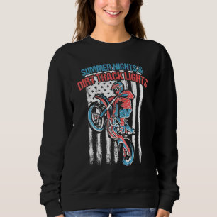 Sommarnatt och Dirt Track Ljus för Dirt Bike T Shirt