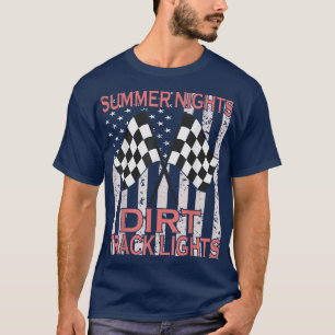 Sommarnatt och Dirt Track Ljus Tävla Dirt TR T Shirt