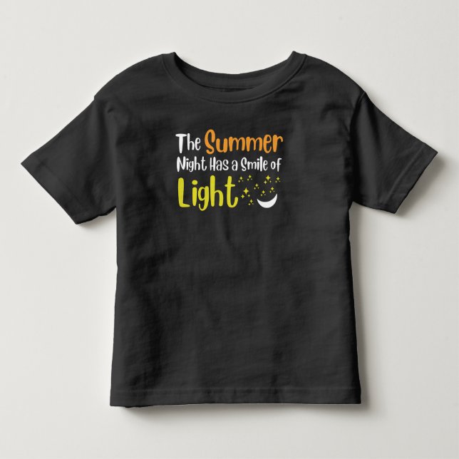 Sommarnatten har en mil ljus t shirt (Framsida)