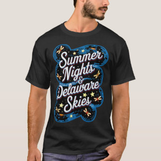 Sommarnätter Och Delaware-himmel Roligt Resecitat T Shirt