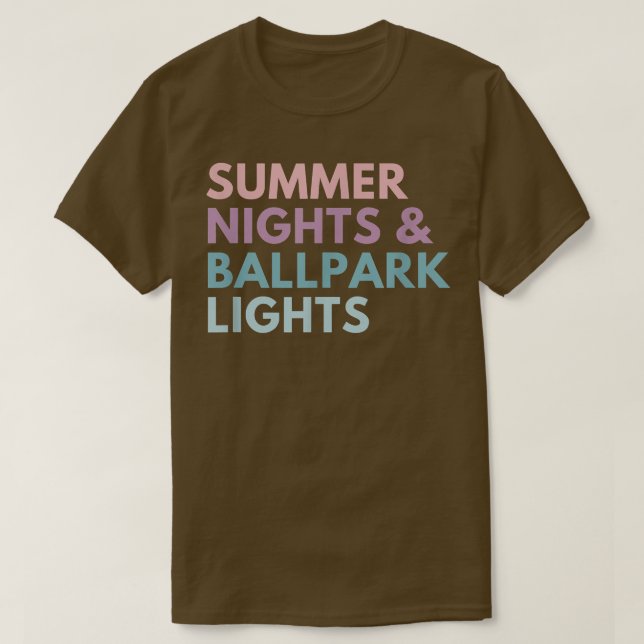Sommarnätterna och Ballpark Ljus T Shirt (Design framsida)