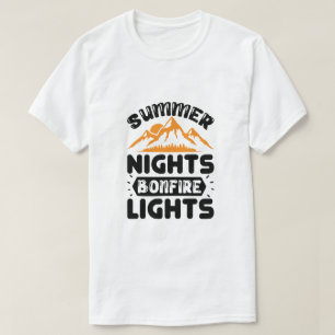 Sommarnatters bålsken mysiga utevistelse t shirt