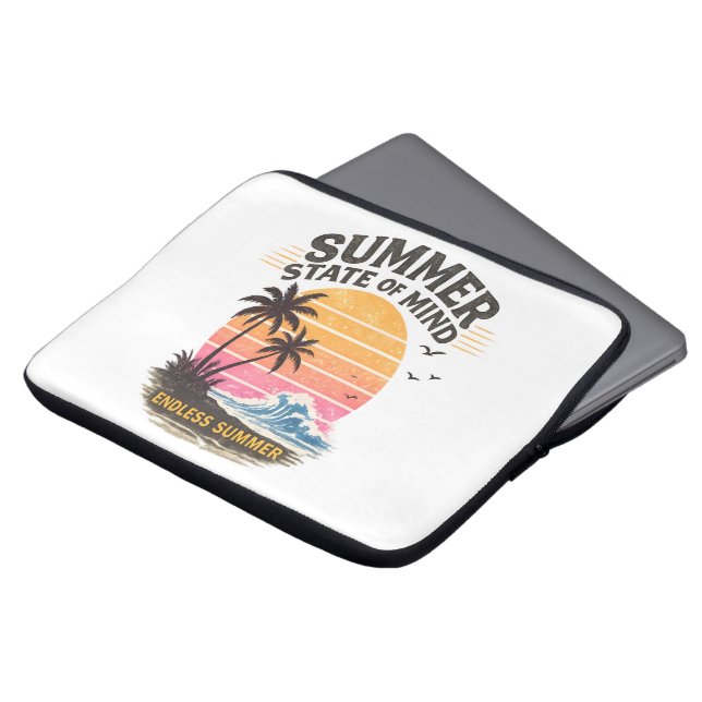 Sommarnöje Vintage Laptop Fodral (Framsida topp)