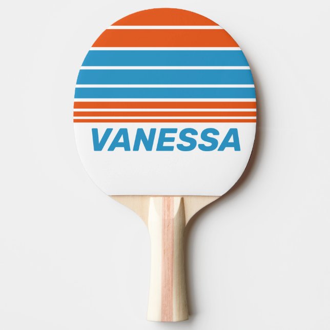 Sommarnostalgisk Horisontrand med Namn Pingisracket (Framsidan)