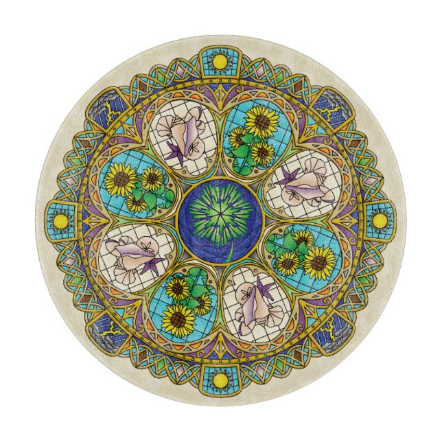 Sommarnouveau Glass-skärningspunkt (Framsidan)