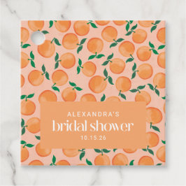 SommarOrangar Anpassningsbar för Möhippa av frukt  Gåvor Etiketter