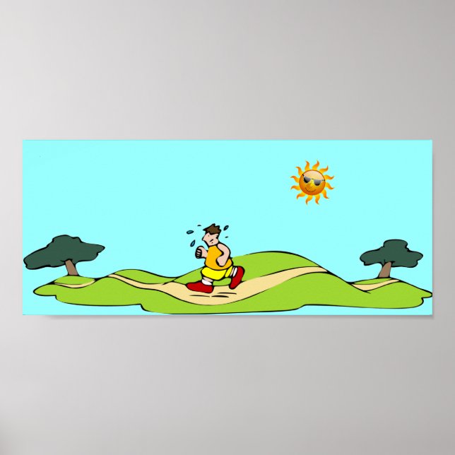 Sommarövning Funny Poster (Framsidan)