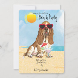 Sommarpaketinbjudan till Hound Beach Party Julkort