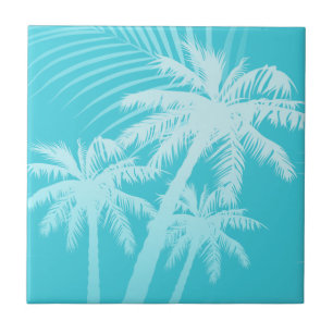 SommarpalmträdAqua Kakelplatta