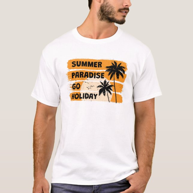 Sommarparadis Go Holiday T Shirt (Framsida)