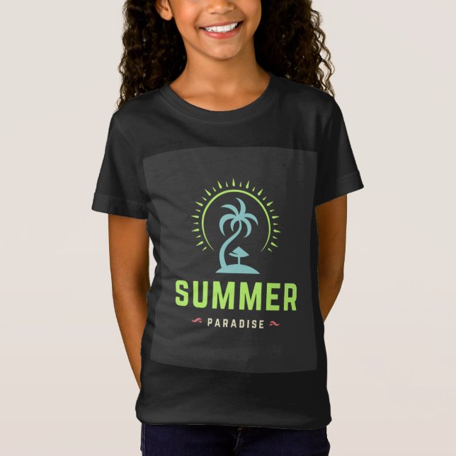 Sommarparadiset T Shirt (Framsida)