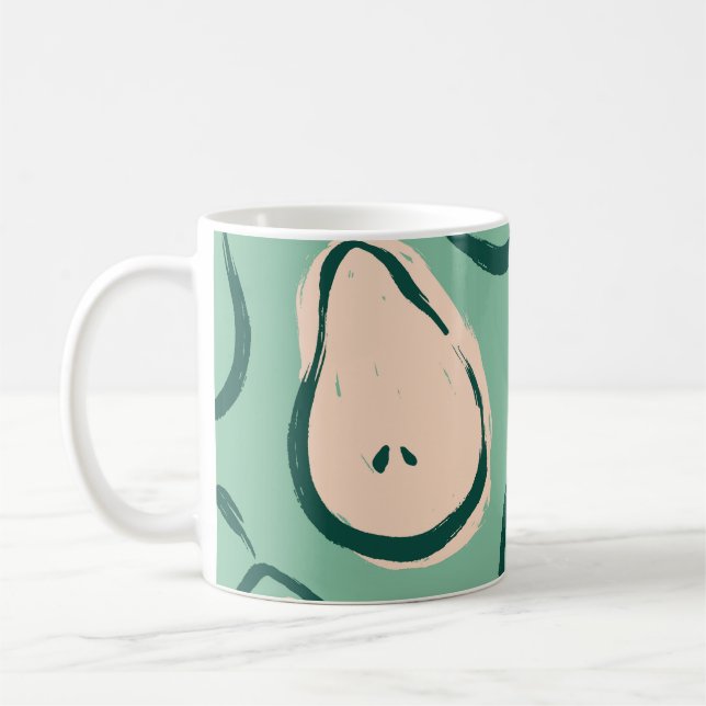 Sommarpäron: färsk frukt mönster. kaffemugg (Vänster)