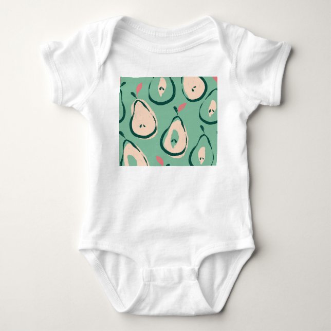 Sommarpäron: färsk frukt mönster. t shirt (Framsida)