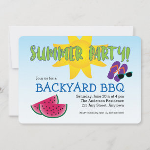 Sommarpartiets inbjudan med Watermelon & Sol