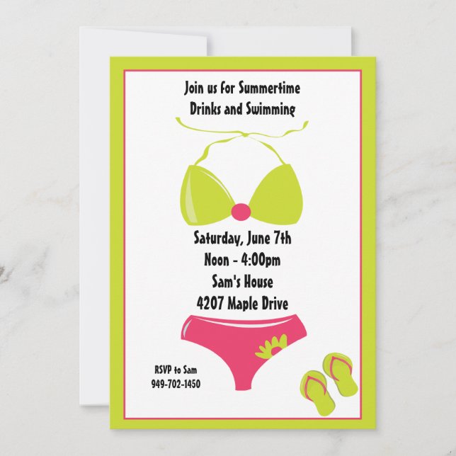 Sommarpartiinbjudan Inbjudningar (Framsida)