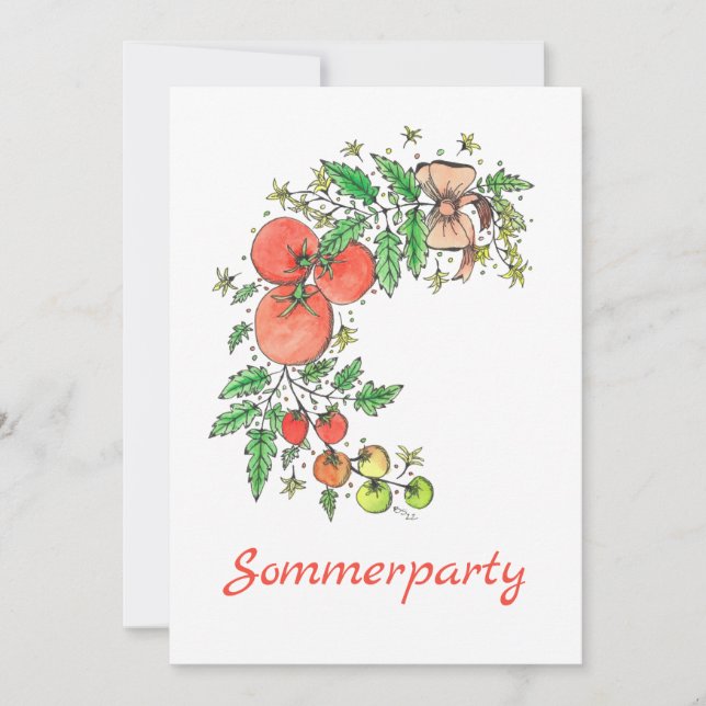 Sommarpartys Inbjudan (Framsida)