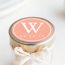 Sommarpeach Monogram Bröllop
