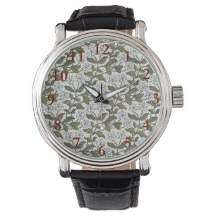 Sommarperiwinkle Flower Söt Elegant Blommigt Armbandsur