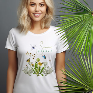 Sommarperson Dandelion Beneficials som säger T-shi T Shirt