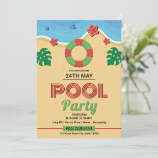 Sommarpoolparty Flyer Mall