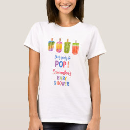 Sommarpopsicle Mamma till babydusch T Shirt