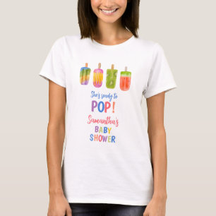 Sommarpopsicle Mamma till babydusch T Shirt