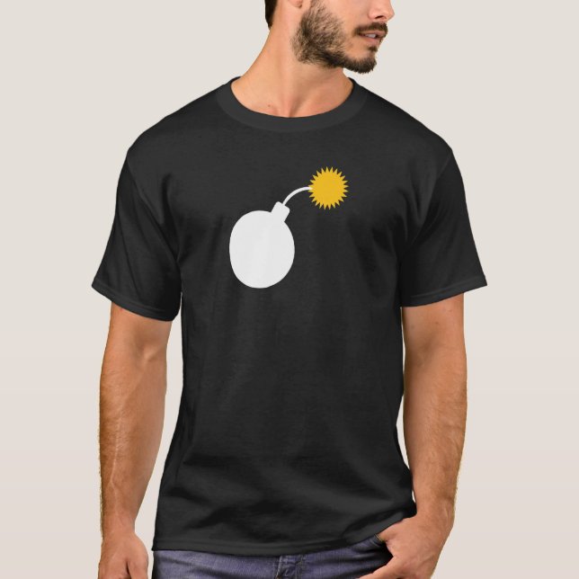 Sommarpopsicle Stanna Coola Bomb Retro 80s-popup T Shirt (Framsida)
