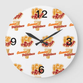 sommarpreferens för glass stor klocka