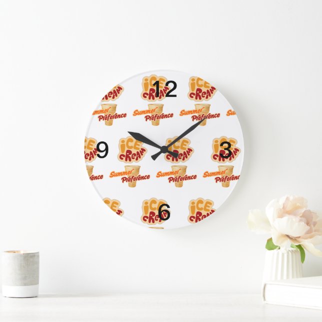 sommarpreferens för glass stor klocka (Hem)