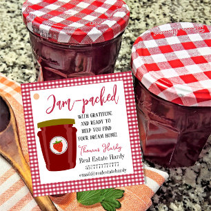 Sommarpresentkort för fastighetsmäklare Jam Favo Gåvor Etiketter