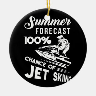 Sommarprognos: 100 % chans för Jet Skiing Julgransprydnad Keramik