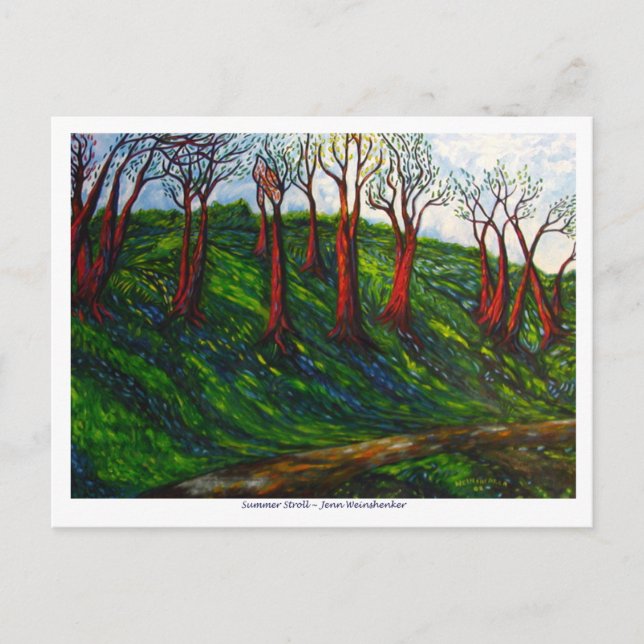 Sommarpromenad POSTKORT Vykort (Framsida)