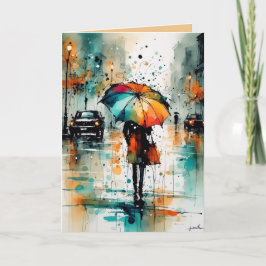 Sommarregn i stad 2 kort