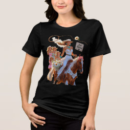 Sommarritt till evigt – Cowgirl bröllopslycka T Shirt