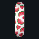 Sommarröd Grönt Watermelon Watercolor Mönster Mini Skateboard Bräda 18,5 Cm<br><div class="desc">Denna konst och moderna mönster är perfekt för sommarmånaderna. Den visningar en handfärgad röd, grönt och svart vattenmelonfrukt mönster ovanpå en vit bakgrund. Det är coola, söt och trendig! ***VIKTIG DESIGN-ANMÄRKNING: Om du vill ha en anpassad design-begäran, t.ex. matchande produktbegäranden, färg-ändringar, placeringsändringar eller någon annan ändringsbegäran, klickar du på knappen...</div>