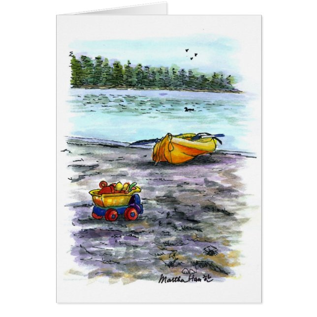 Sommarroligt Hälsningskort (Framsidan)