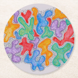 Sommarroligt Underlägg Papper Rund