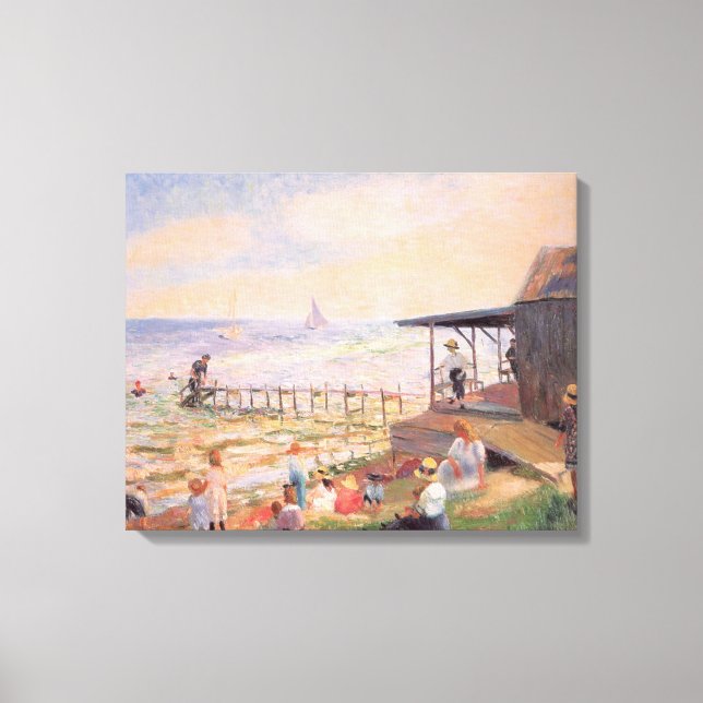 SommarRoligt vid Beach Canvastryck (Framsida)