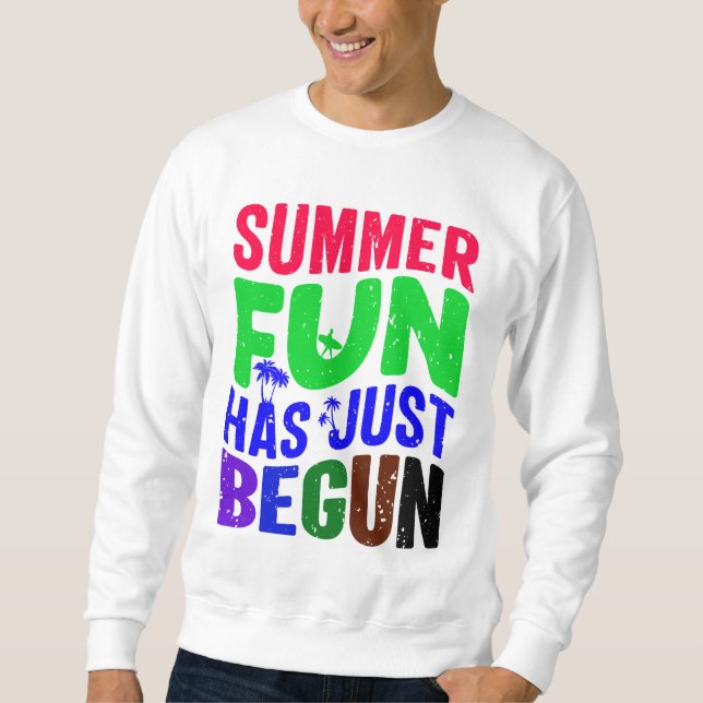 SommarRoligten har just börjat Lång Ärmad Tröja (Framsida)