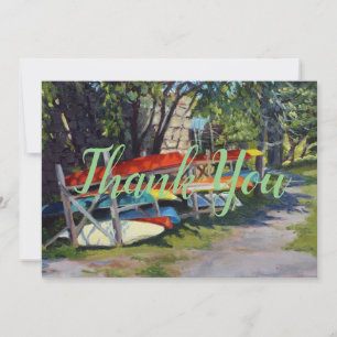 Sommarrött Gult Blue Kayaks Rockport Maine Tack Kort