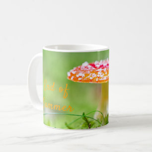 Sommarrött och gröntens svampbild kaffemugg