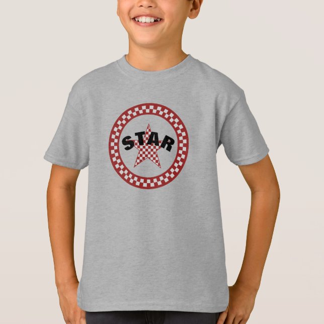 Sommarrött play Star T Shirt (Framsida)