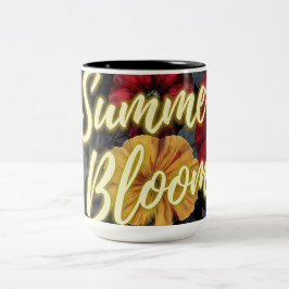 Sommars blomning Två-Tonad mugg