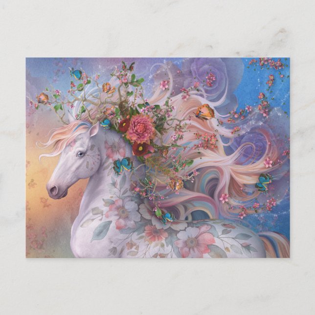 Sommars Blomster Postkort Vykort (Framsida)