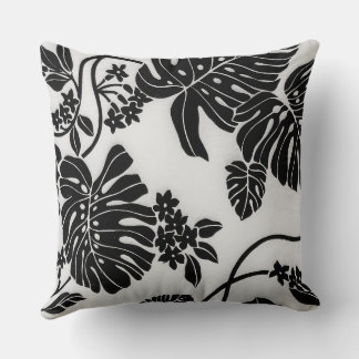 Sommars tropiska blomsterdesign kudde