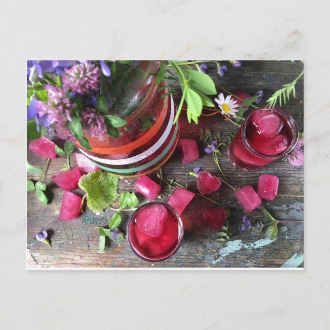 Sommarsaftkort av Diane Heller 2020 Vykort (Framsida)