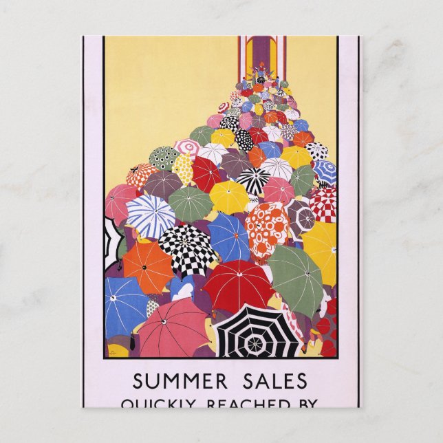 Sommarsäljningar nås snabbt av Underground Vykort (Framsida)