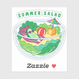 Sommarsallad Klistermärken