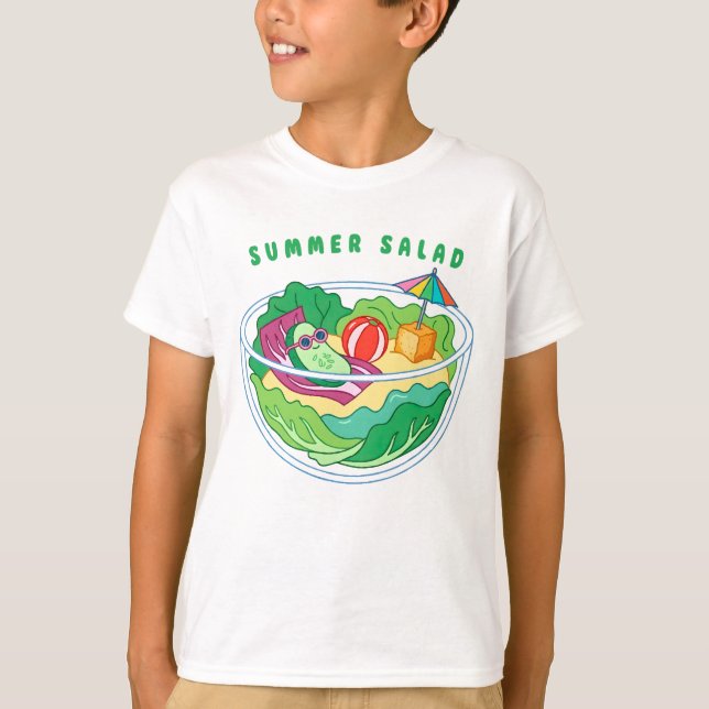 Sommarsallad T Shirt (Framsida)