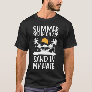 Sommarsalt i Luft i mitt höft sommar-Vaca T Shirt